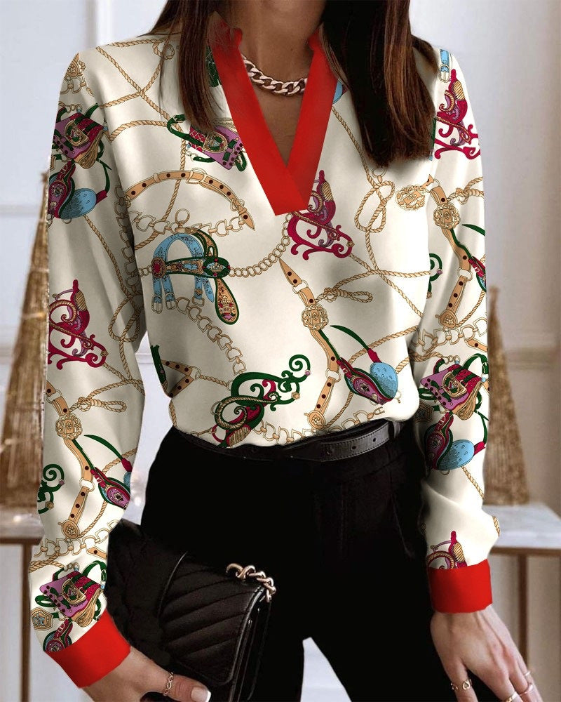 Talía - Blusas - Estampado Collares