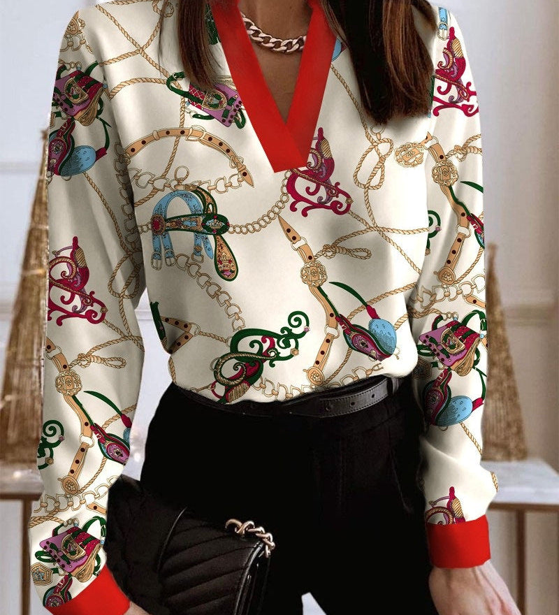 Talía - Blusas - Estampado Collares