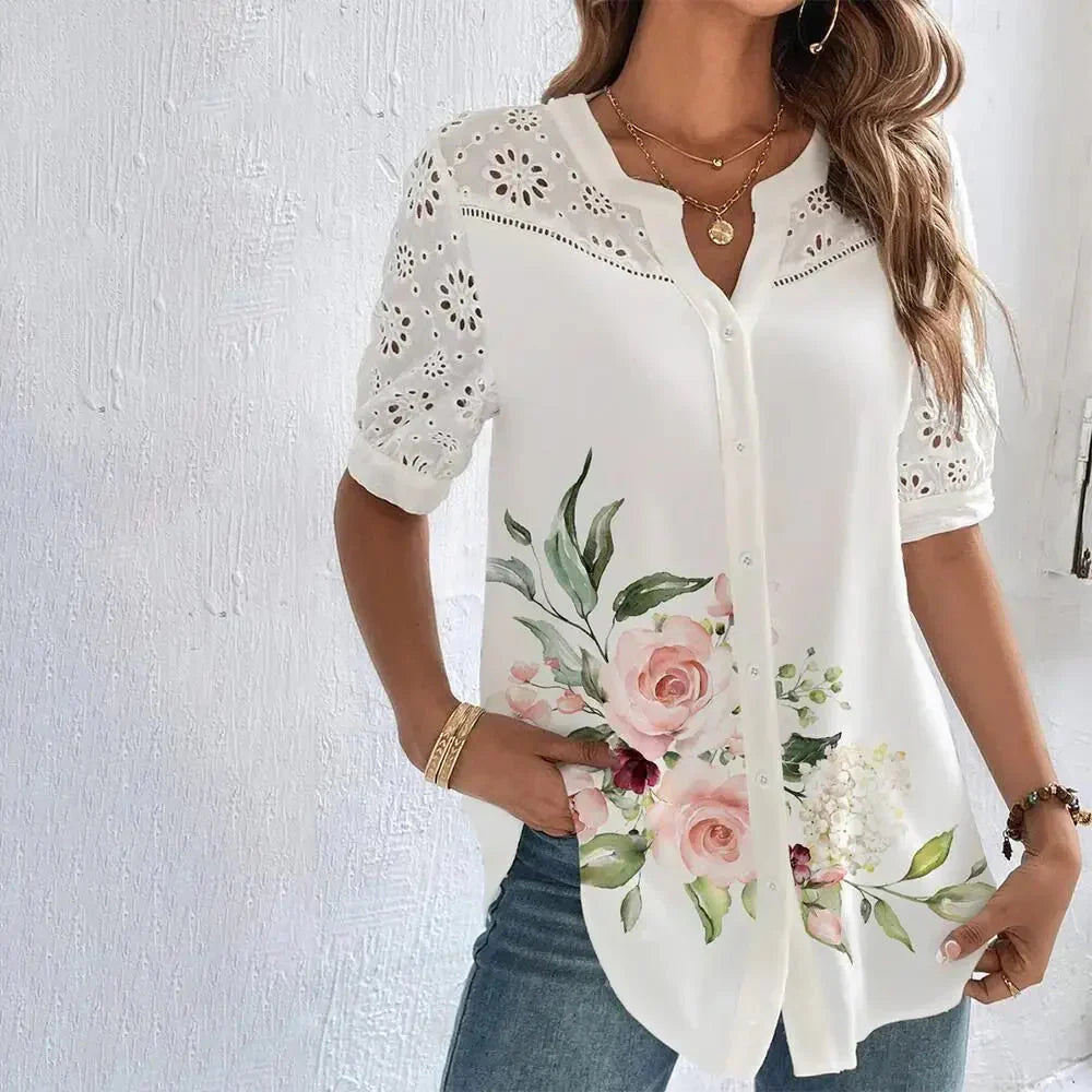 Tanja - Blusas - Rosas Blancas