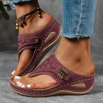 Verónica - Sandalias comfort - Burdeos